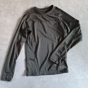 Venum G-Fit Air Rashguard Shirt Mens Small Black Long Sleeve MMA BJJ Compression